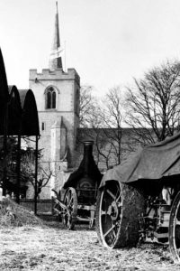 Retired Steam Threshers at Thorley, Herts, 1930s (Card)