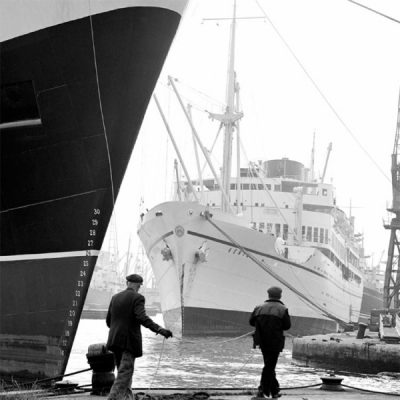 London Docks, 1965 (Card)